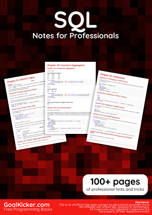SQL Notes for Professionals