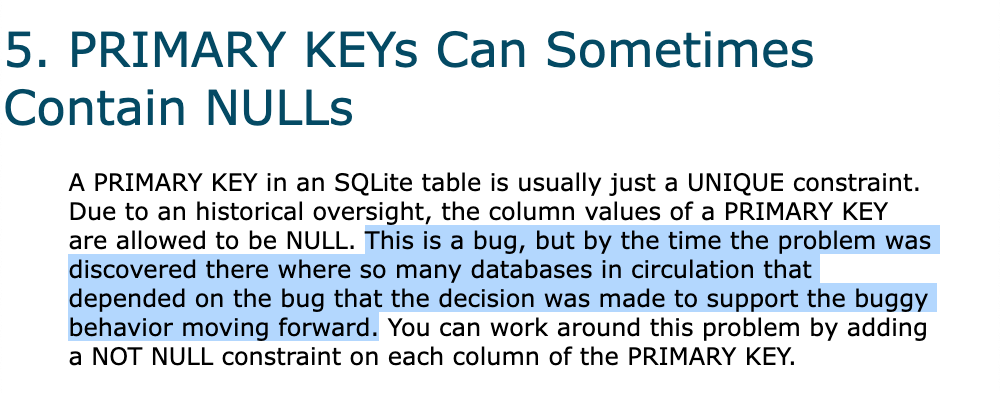 sqlite
