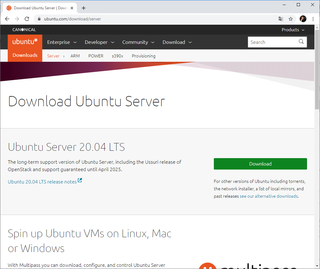 Установка Ubuntu Server 20.04 LTS на виртуальную машину VMware ESXi 6.7 |  internet-lab.ru