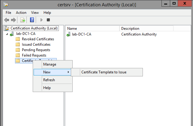 Certificate Template to Issue