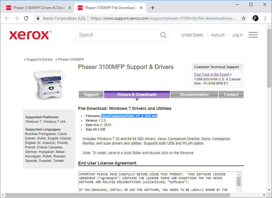 Xerox phaser 3100 mfp windows 10 не видит