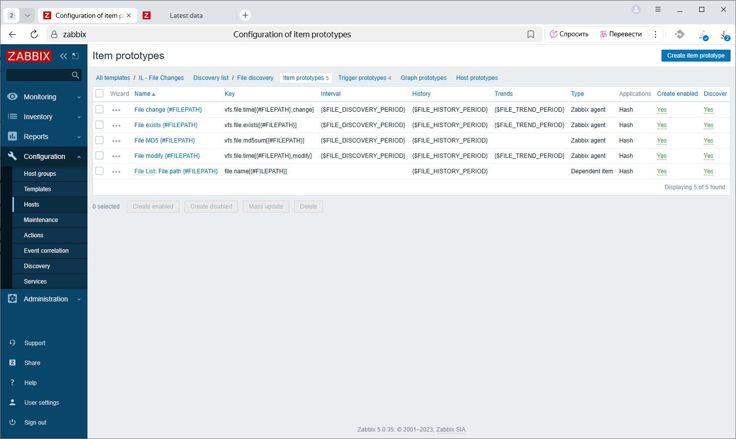 zabbix