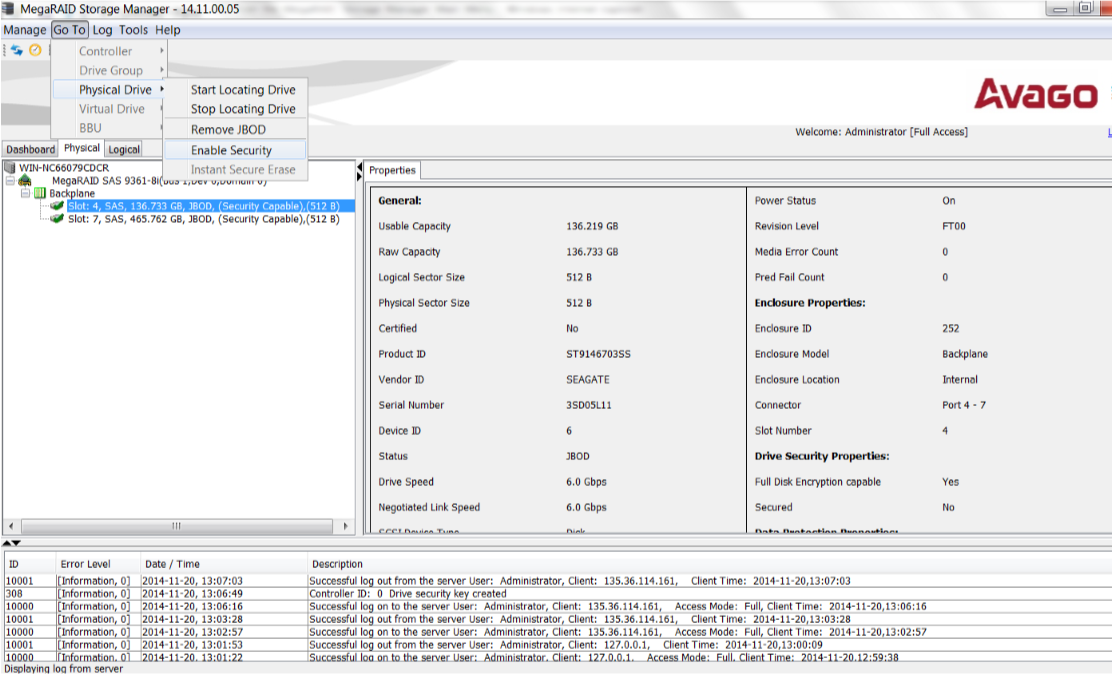 Megaraid storage manager замена диска raid 5