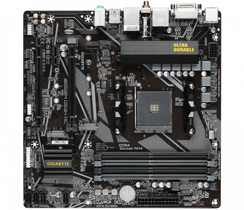 Материнская плата GIGABYTE B550M DS3H AC